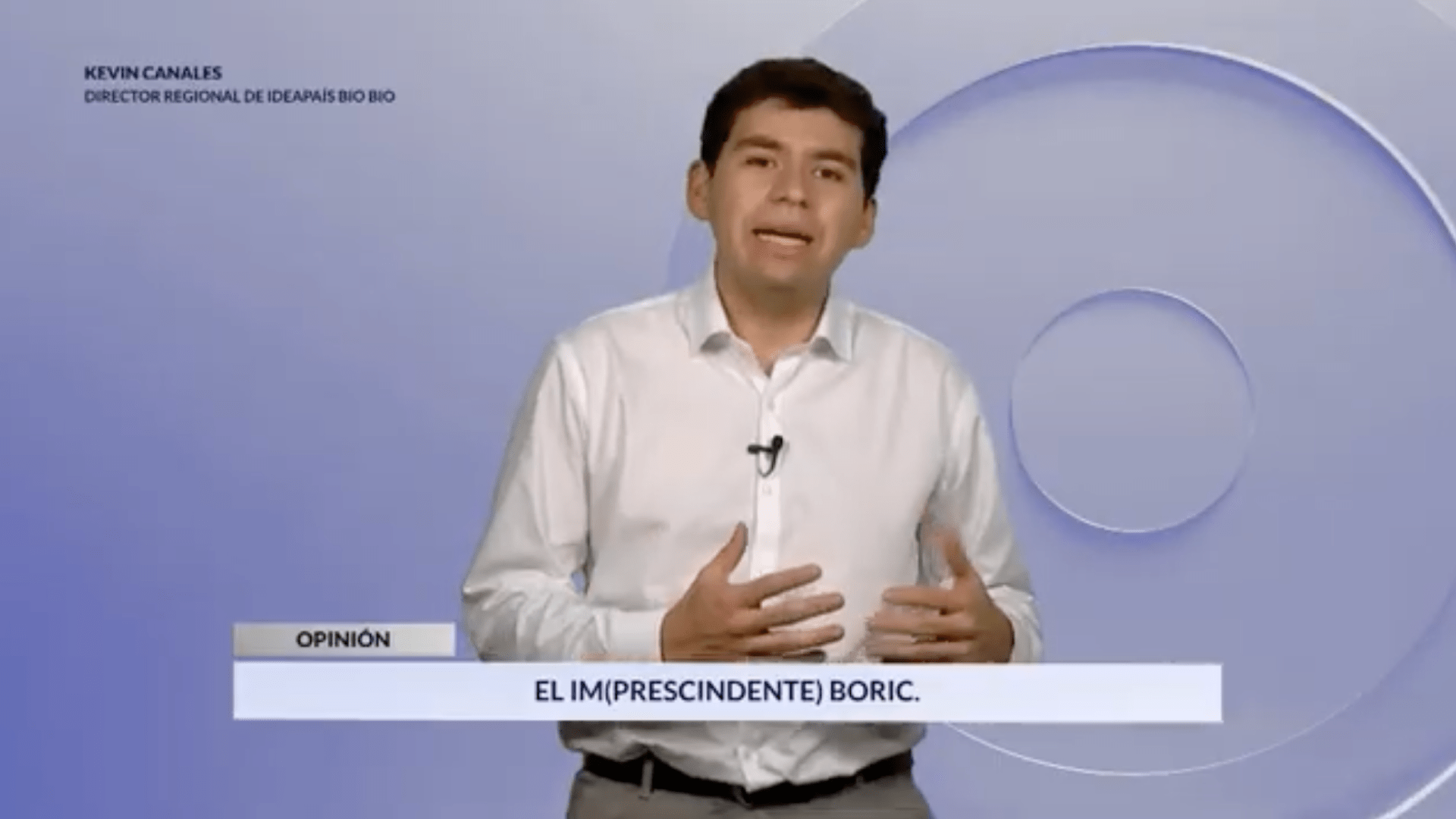 Video columna «El im(prescindente) Boric», por Kevin Canales | Radio Bio Bio