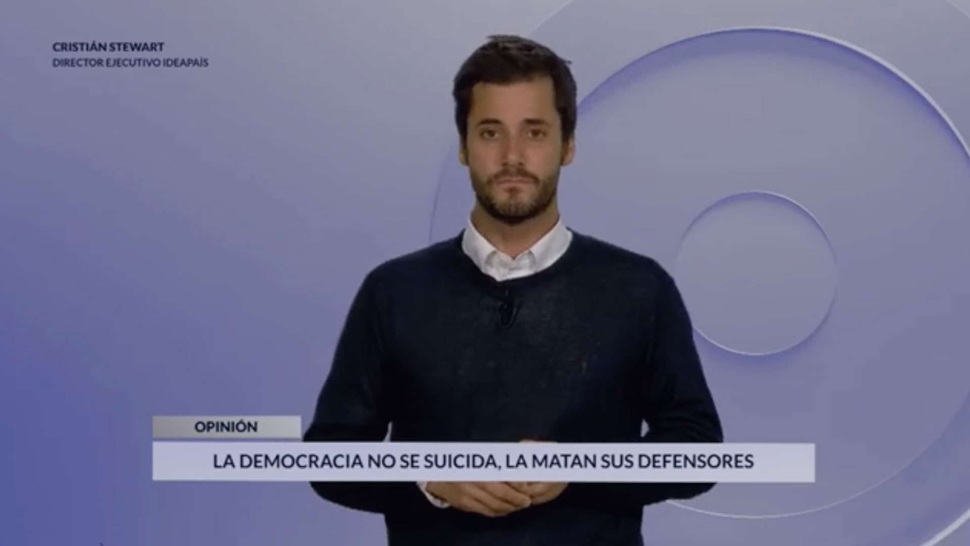 Video columna «La democracia no se suicida: la matan sus defensores», por Cristián Stewart | Radio Bio Bio