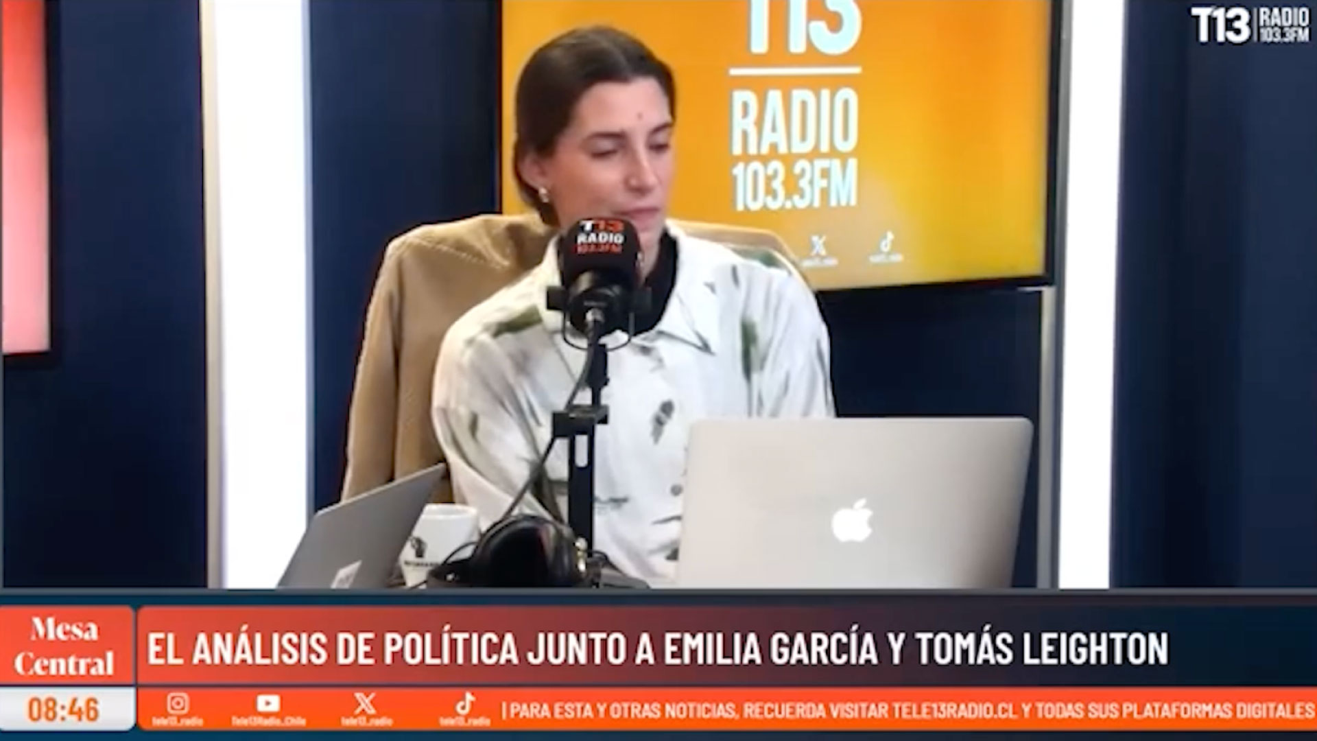 Emilia García en Análisis Político junto a Tomás Leighton | Tele13 Radio