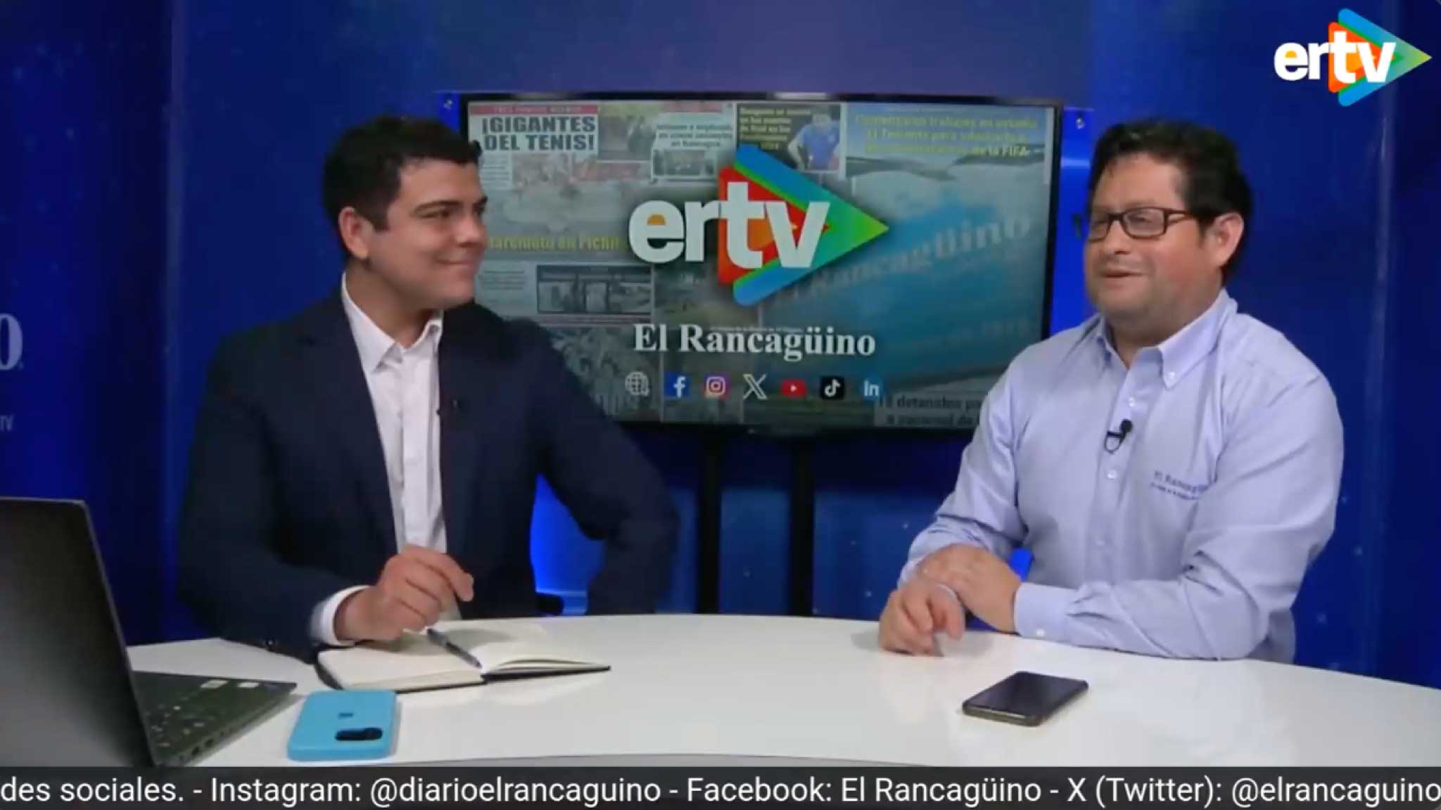 Matías Riveros conversar sobre el Reporte de Perspectiva O’Higgins | El Rancagüino TV (ERTV)