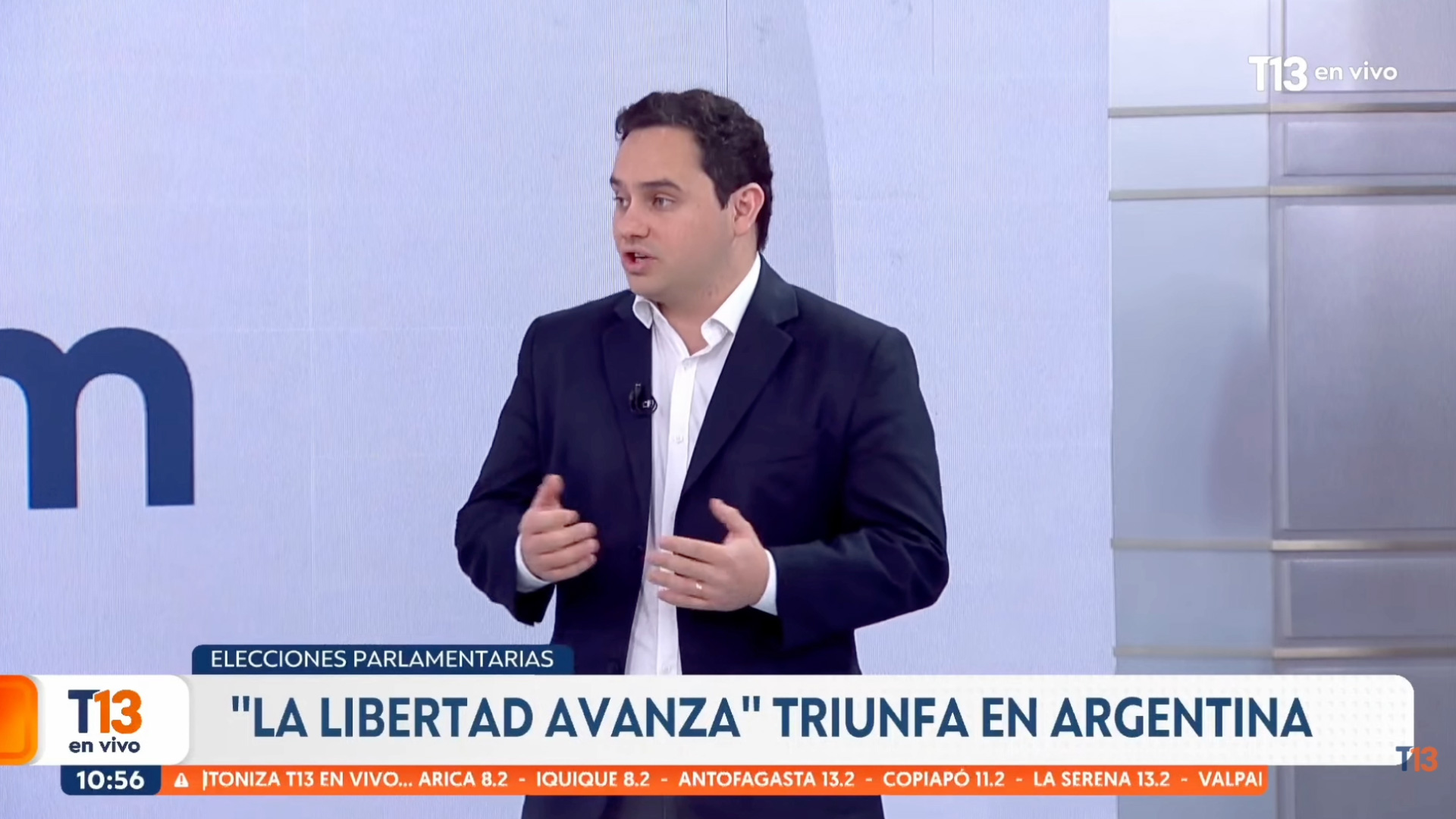 Santiago Acosta comenta las reacciones al triunfo de Milei | T13